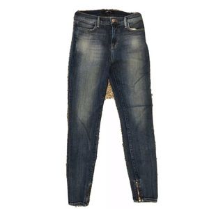 J Brand Side Bottom Zip Skinny Jeans Size 27